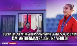 U22 Kadınlar Avrupa Boks Şampiyonu Gamze Soğuksu'nun İsmi Antrenman Salonu'na Verildi