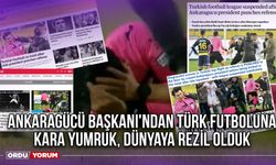 Ankaragücü Başkanı'ndan Türk Futboluna Kara Yumruk, Dünyaya Rezil Olduk