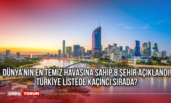 Dünya’nın en temiz havasına sahip 8 şehir açıklandı! Türkiye listede kaçıncı sırada?