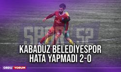 Kabadüz Belediyespor Hata Yapmadı 2-0