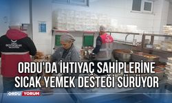 Ordu'da ihtiyaç sahiplerine sıcak yemek desteği sürüyor