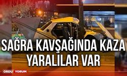 Sağra Kavşağında Kaza Yaralılar var