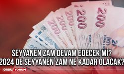 Seyyanen zam devam edecek mi? 2024 de seyyanen zam ne kadar olacak?