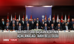 Ak Parti OBB Başkan Adayının Açıklanacağı Tarih Belli Oldu