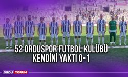 52 Orduspor Futbol Kulübü Kendini Yaktı 0-1