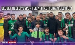 Ulubey Belediyespor Tek Attı Kotyora'yı Geçti 0-1