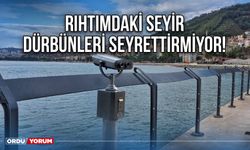 Rıhtımdaki seyir dürbünleri seyrettirmiyor!