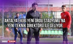 Antalya Ekibi Yeni Ordu Stadyumu'na Yeni Teknik Direktörü İle Geliyor