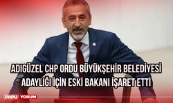 Adıgüzel CHP Ordu Büyükşehir Belediyesi Adaylığı İçin Eski Bakanı İşaret Etti