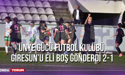 Ünye Gücü Futbol Kulübü, Giresun’u Eli Boş Gönderdi 2-1