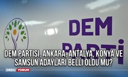 Dem Partisi, Ankara, Antalya, Bolu, Kayseri, Kocaeli, Konya ve Samsun Adayları Belli Oldu Mu?