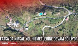 Fatsa’da Kırsal Yol Hizmetlerine Devam Ediliyor