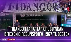 Fidangör Taraftar Grubu'ndan Bitexen Giresunspor'a 1967 TL Destek