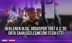 Beklenen Oldu, Orduspor 1967 A.Ş.'de Orta Saha Sözleşmesini Fesih Etti