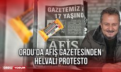 Ordu'da Afiş Gazetesinden Helvalı Protesto