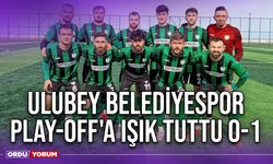 Ulubey Belediyespor Play-Off'a Işık Tuttu 0-1