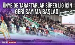 Ünye'de Taraftarlar Süper Lig İçin Geri Sayıma Başladı