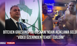 Bitexen Giresunspor Başkanı’ndan Açıklama Geldi “Video Üzerinden Tehdit Edildim”