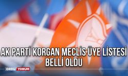 AK Parti Korgan meclis üye listesi belli oldu