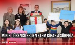 Minik Öğrencilerden Etem Kibar’a Sürpriz