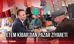 Etem Kibar’dan Pazar Ziyareti