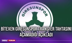 Bitexen Giresunspor Transfer Tahtasını Açamadığı Açıkladı