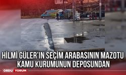 Hilmi Güler’in Seçim Arabasının Mazotu Kamu Kurumunun Deposundan