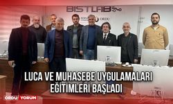 LUCA ve Muhasebe Uygulamaları Eğitimleri Başladı