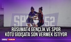 Rüsumat4 Gençlik ve Spor Kötü Gidişata Son Vermek İstiyor