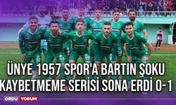 Ünye 1957 Spor'a Bartın Şoku, Kaybetmeme Serisi Sona Erdi 0-1