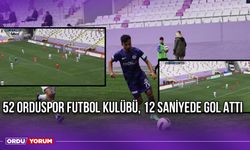 52 Orduspor Futbol Kulübü 12 Saniyede Gol Attı