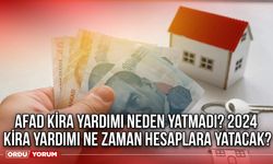 Afad kira yardımı neden yatmadı? 2024 Kira yardimi ne zaman hesaplara yatacak?