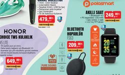 Bim 22 Mart aktüel katalogda Polo Smart akıllı bileklik ve bluetooth hoparlör