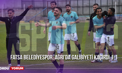 Fatsa Belediyespor, Ağrı’da Galibiyeti Kaçırdı 1-1