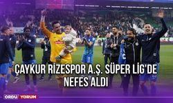 Çaykur Rizespor A.Ş. Süper Lig'de Nefes Aldı
