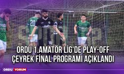 Ordu 1.Amatör Lig'de Play-Off Çeyrek Final Programı Açıklandı