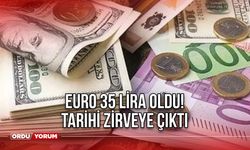 Euro 35 Lira Oldu! Tarihi Zirveye Çıktı