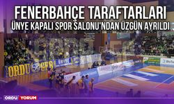 Fenerbahçe Taraftarları Ünye Kapalı Spor Salonu'ndan Üzgün Ayrıldı