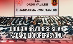 Ordu’da 66 Adrese Silah Kaçakçılığı Operasyonu