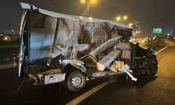 KOCAELİ - Anadolu Otoyolu'nda 3 aracın karıştığı kazada 1 kişi yaralandı
