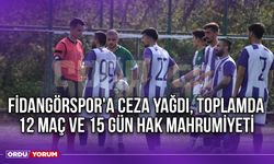Fidangörspor'a Ceza Yağdı, Toplamda 12 Maç ve 15 Gün Hak Mahrumiyeti