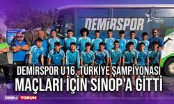 Demirspor U16, Türkiye Şampiyonası Maçları İçin Sinop'a Gitti