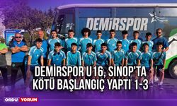 Demirspor U16, Sinop'ta Kötü Başlangıç Yaptı 1-3