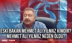 Eski Bakan Mehmet Ali Yılmaz Kimdir? Mehmet Ali Yılmaz Neden Öldü?