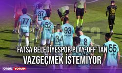 Fatsa Belediyespor Play-Off'tan Vazgeçmek İstemiyor