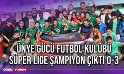 Ünye Gücü Futbol Kulübü, Süper Lige Şampiyon Çıktı 0-3