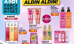 A101 9 Mayıs aktüel katalogda Elidor şampuanlar, dudak nemlendiricileri ve temizlik ürünleri