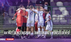 Akyazı Gençlikspor, 1.Amatör Lig’e Yükseldi 4-0