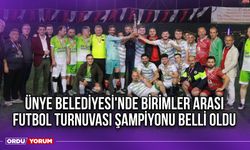 Ünye Belediyesi'nde Birimler Arası Futbol Turnuvası Şampiyonu Belli Oldu