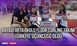 Bayadı Orta Okulu Floor Curling Takımı Türkiye Üçüncüsü Oldu